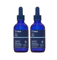 Suplemento líquido Trace Minerals Ionic Zinc 60 ml, pacote com 2