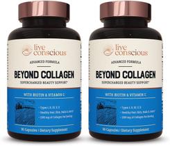 Suplemento Live Conscious Beyond Collagen 90 cápsulas Suplemento Live Conscious Beyond Collagen 90 cápsulas