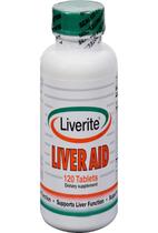 Suplemento Liverite Liver Aid 120 comprimidos Liver Support