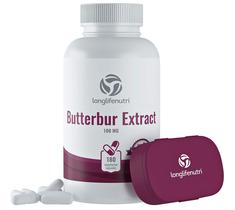 Suplemento LonglifeNutri Butterbur Extract 100mg 180 cápsulas Suplemento LonglifeNutri Butterbur Extract 100mg 180 cápsulas