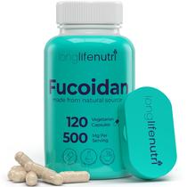 Suplemento LongLifeNutri Fucoidan 500 mg c/ 120 cápsulas