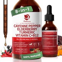 Suplemento Lukaree Cayenne Pepper Drops 60mL com complexo 8 em 1