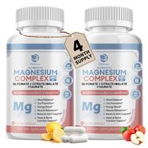 Suplemento Lukaree Magnesium Complex 500mg 120 cápsulas veganas Suplemento Lukaree Magnesium Complex 500mg 120 cápsulas veganas