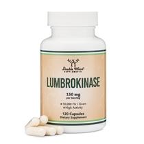 Suplemento Lumbrokinase de madeira dupla 150 mg 120 cápsulas