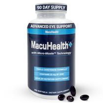 Suplemento Macuhealth Plus+ Vitaminas para os olhos, fornecimento de 90 dias