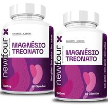 Suplemento Magnésio Treonato 60 Cápsulas Kit 02 Unidades