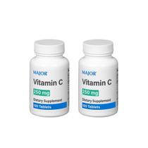 Suplemento MAJOR de vitamina C 250 mg comprimidos 100 (pacote com 2) Suplemento MAJOR de vitamina C 250 mg comprimidos 100 (pacote com 2)