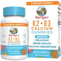 Suplemento MaryRuth Organics Calcium com vitamina D e K2 60ct