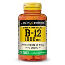 Suplemento MASON NATURAL B 12 1000mcg Sublingual 200 comprimidos Suplemento MASON NATURAL B 12 1000mcg Sublingual 200 comprimidos