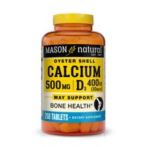 Suplemento Mason Natural Calcium 500mg com vitamina D3 250 comprimidos