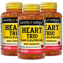 Suplemento MASON NATURAL Heart Trio-Co Q10, vitamina E e óleo de peixe