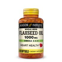 Suplemento MASON NATURAL Óleo de semente de linho 1000mg Omega 3-6-9 Suplemento MASON NATURAL Óleo de semente de linho 1000mg Omega 3-6-9