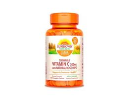 Suplemento Mastigável De Vitamina C Sundown 500mg 100c Sabor Laranja