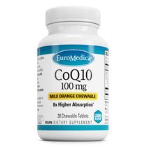 Suplemento mastigável EuroMedica CoQ10 100mg 30 comprimidos