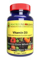 Suplemento Matrix Nutrients Vitamina D3 62,5 mcg (1.000 UI) Vegan
