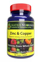 Suplemento Matrix Nutrients Zinco e Cobre 60 comprimidos