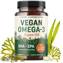 Suplemento MAV Nutrition Omega-3 Vegano de Algas Aceite 120 Cápsulas Blandas