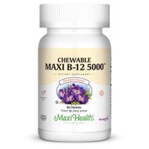 Suplemento Maxi Health de vitamina B-12 mastigável 5000mcg 60 mastigáveis
