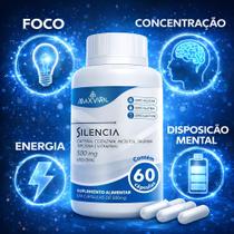 Suplemento Maxviril Alimentar Silencia Concentração 60 Cápsulas 500mg Sem Sabor