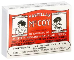 Suplemento McCoy - Comprimidos de Óleo de Fígado de Bacalhau e Peixe Suplemento McCoy - Comprimidos de Óleo de Fígado de Bacalhau e Peixe