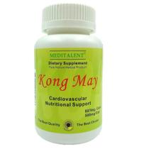 Suplemento Meditalent Kong May Herbal com fermento de arroz vermelho 60 cápsulas
