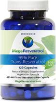 Suplemento Mega Resveratrol 99% puro 500mg 120 cápsulas Suplemento Mega Resveratrol 99% puro 500mg 120 cápsulas