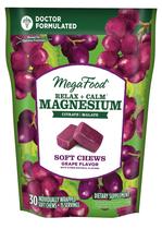 Suplemento MegaFood Relax + Calm Magnesium Soft Chews 30 unidades