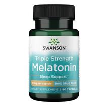 Suplemento Melatonina Swanson Triple Strength 10 mg - 60 cápsulas