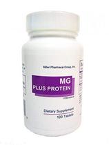 Suplemento Mg Plus Protein Miller 100 comprimidos 133 mg Suplemento Mg Plus Protein Miller 100 comprimidos 133 mg