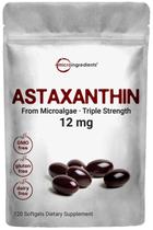 Suplemento: microingredientes: astaxantina 12 mg, 120 cápsulas gelatinosas Suplemento: microingredientes: astaxantina 12 mg, 120 cápsulas gelatinosas