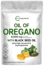 Suplemento: microingredientes, óleo de orégano, 6000 mg, 300 cápsulas gelatinosas