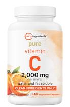 Suplemento: microingredientes, vitamina C pura, 2.000 mg, 240 cápsulas