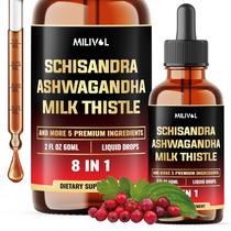 Suplemento MILIVOL 8 em 1 Gotas Líquidas de Schisandra Berry 60 ml