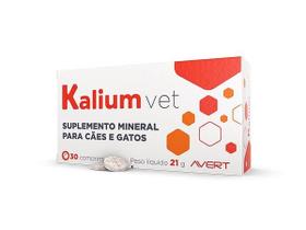 Suplemento Mineral Avert Kalium Vet para Cães e Gatos