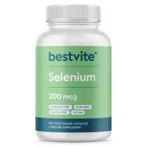 Suplemento Mineral BESTVITE Selenio 200 mcg 180 cápsulas vegetales Suplemento Mineral BESTVITE Selenio 200 mcg 180 cápsulas vegetales