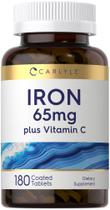 Suplemento mineral Carlyle Iron 65mg + Vitamina C 180 comprimidos Suplemento mineral Carlyle Iron 65mg + Vitamina C 180 comprimidos