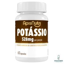 Suplemento Mineral de Potássio 528 mg 60 cápsulas APISNUTRI Suplemento Mineral de Potássio 528 mg 60 cápsulas APISNUTRI