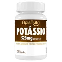 Suplemento Mineral de Potássio 528mg 60 Cápsulas - ApisNutri Suplemento Mineral de Potássio 528mg 60 Cápsulas - ApisNutri