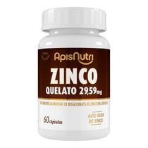 Suplemento Mineral de Zinco 280mg 60 Cáps Apisnutri - SV