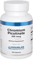 Suplemento mineral Douglas Laboratories Picolinato de cromo 250mcg 100 cápsulas Suplemento mineral Douglas Laboratories Picolinato de cromo 250mcg 100 cápsulas