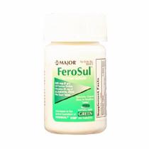 Suplemento mineral Feosol Ferro 325 mg Tábua de Força 100 por Garrafa 100 Abas por Grandes Farmacêuticas