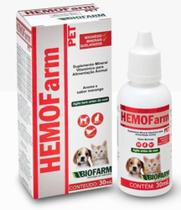 Suplemento Mineral Líquido Biofarm HEMOfarm Pet Para Cães E Gatos 30ml