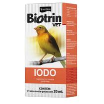 Suplemento Mineral Para Aves Biotrin Vet Iodo 20ml - Vetbras Suplemento Mineral Para Aves Biotrin Vet Iodo 20ml - Vetbras