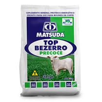 Suplemento Mineral Proteico Energético Para Bovinos e Gado de Corte Bezerro em Amamentação Top Bezerro Precoce Matsuda