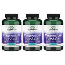 Suplemento mineral Swanson Lactato de Magnésio 84 mg 120 cápsulas
