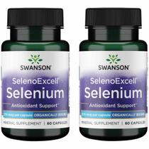Suplemento mineral Swanson Selenium SelenoExcell 200 mcg 120 cápsulas Suplemento mineral Swanson Selenium SelenoExcell 200 mcg 120 cápsulas