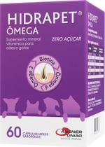 Suplemento Mineral Vitamínico Hidrapet Ômega Zero Açúcar Agener 60 cápsulas