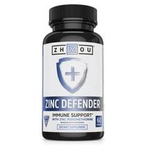 Suplemento mineral ZHOU Zinc Defender 30mg Vegan 60 cápsulas Suplemento mineral ZHOU Zinc Defender 30mg Vegan 60 cápsulas