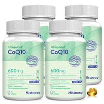Suplemento Mistaccy CoQ10 600mg Softgels com vitamina E e ômega