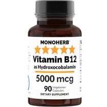 Suplemento MONOHERB Hydroxo B12 Vitamina 5000mcg com ômega 3